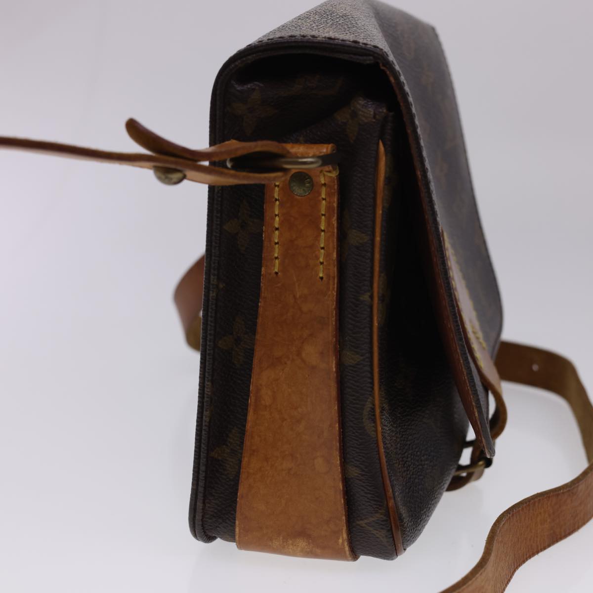 LOUIS VUITTON Monogram Cartouchiere MM Shoulder Bag M51253 LV rd4699
