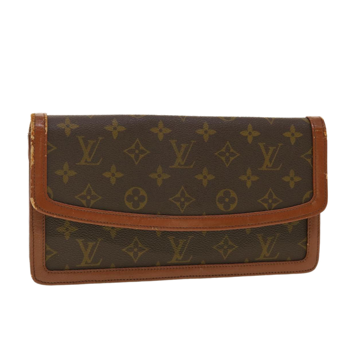 LOUIS VUITTON Monogram Pochette Dam PM Clutch Bag M51812 LV rd4764