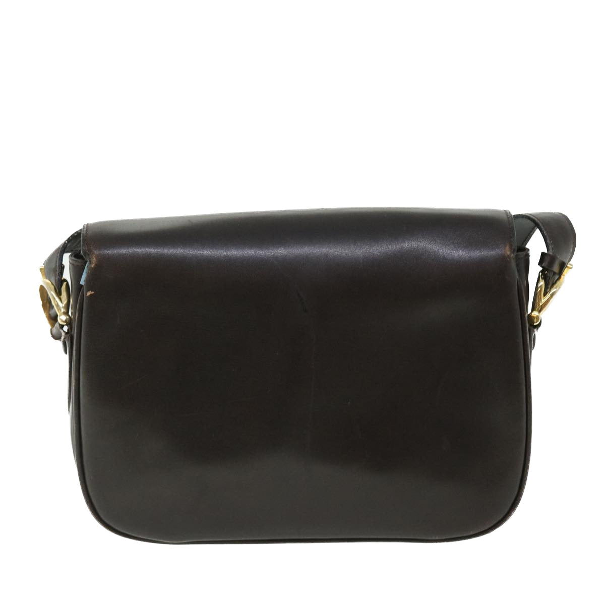 Luxury Horse Carriage Shoulder Bag Rd Leather Brown