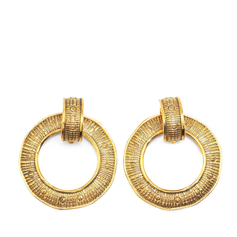 Chanel Gold Plated Earrings Bag 2