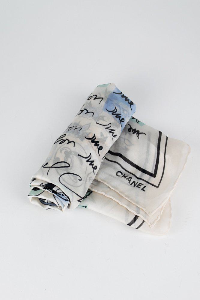 Chanel CC Motif Silk Scarf Handbag