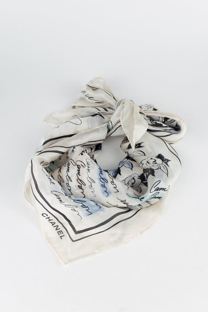 Chanel CC Motif Silk Scarf Handbag