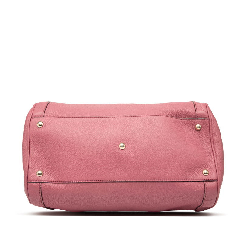 Gucci Soho Interlocking Boston Bag Leather Travel Bag