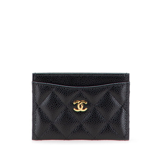 Chanel Classic Card Case Caviar Leather Card Case Bag