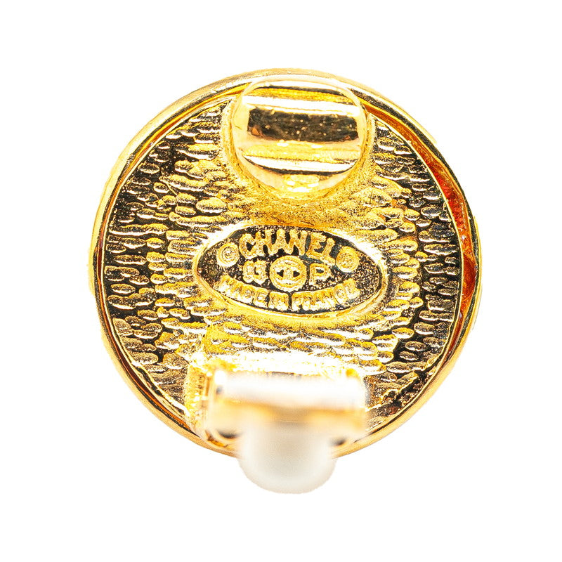 Chanel Coco Mark Round Earrings