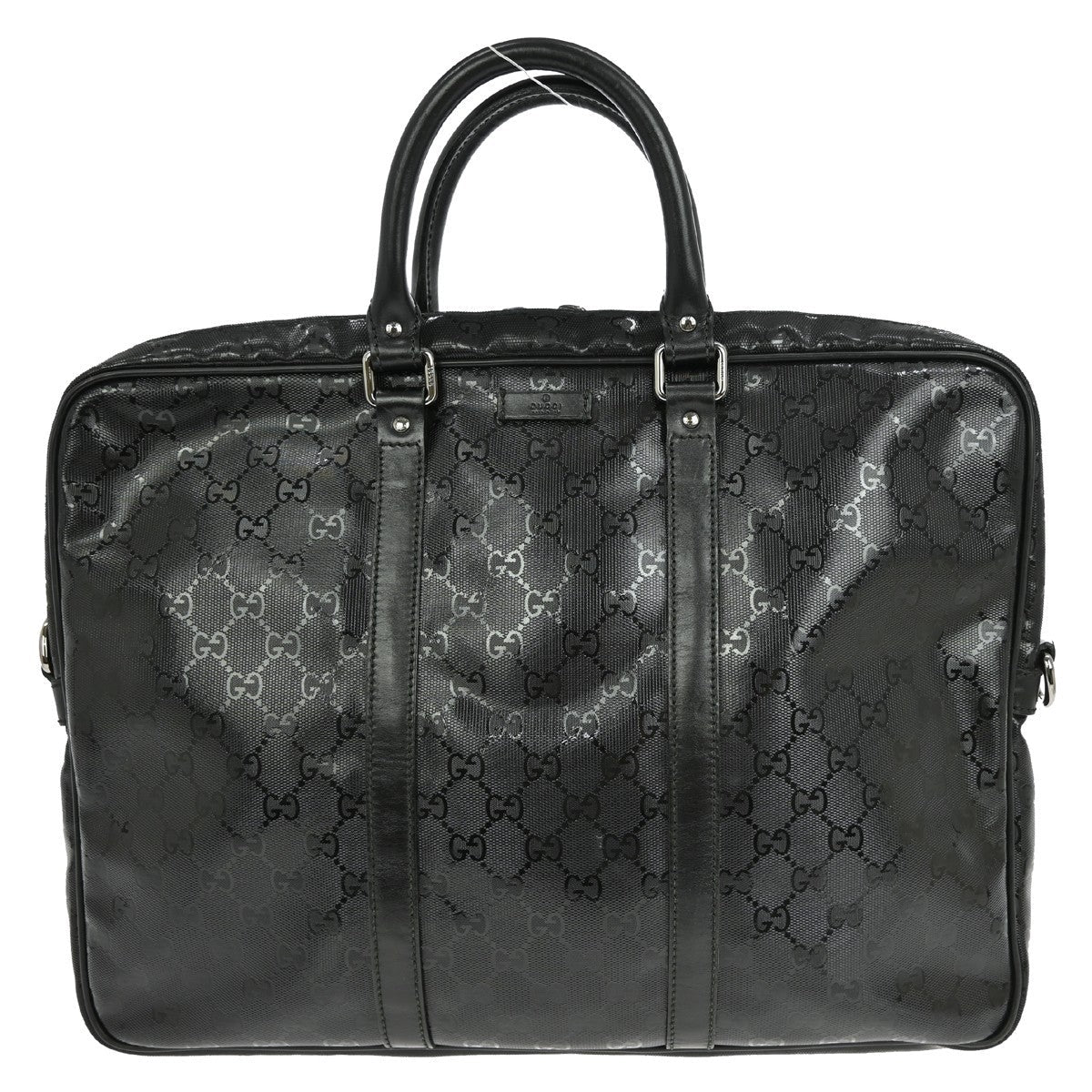 Gucci Convertible Briefcase Gg Imprime Black Canvas Travel Bag Bag