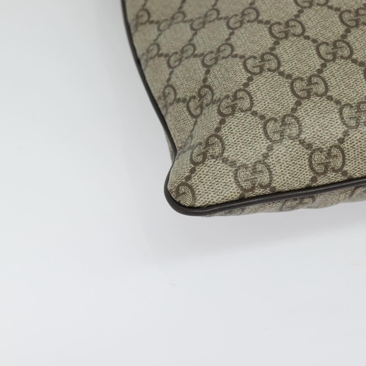 Gucci Zip Top Messenger Bag Gg Coated Canvas Beige Canvas Shoulder Bag Bag