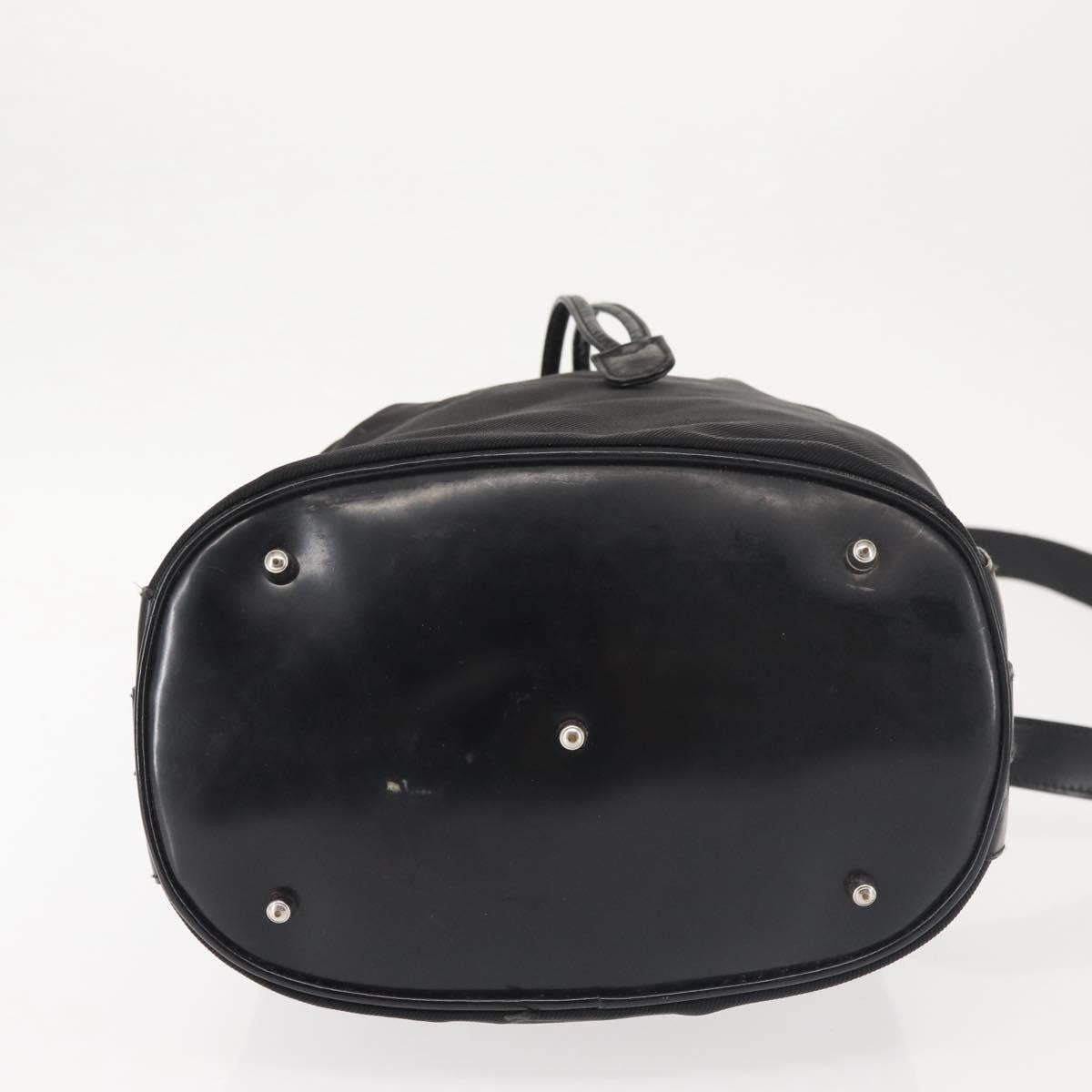 Gucci Bamboo Bucket Bag Nylon And Leather Black Nylon Bag