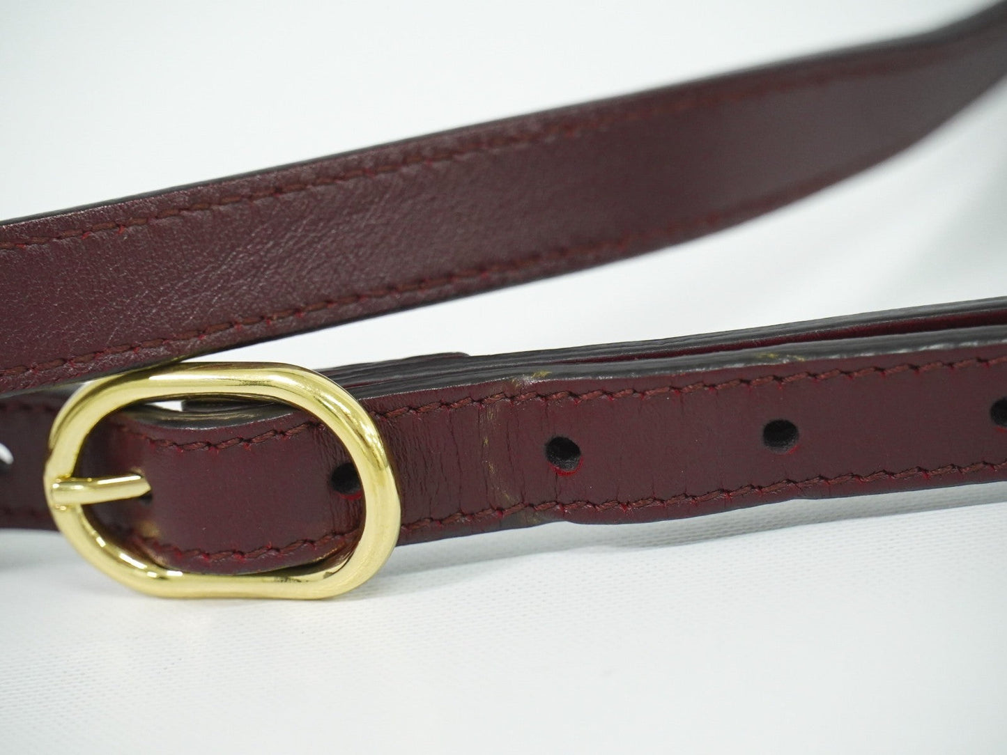 Gucci Arli Shoulder Bag Leather Burgundy Leather Bag