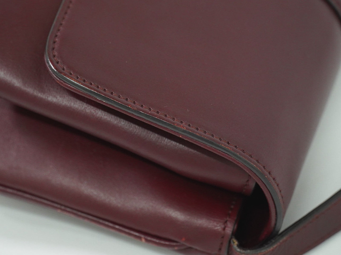 Gucci Arli Shoulder Bag Leather Burgundy Leather Bag