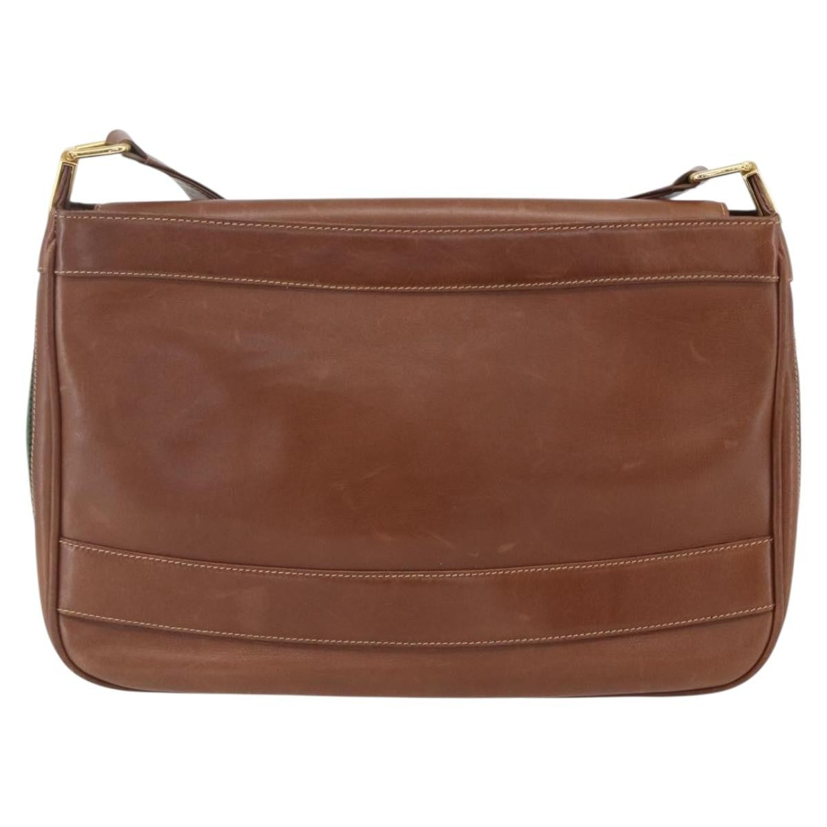 Gucci Sherry Line Shoulder Bag Leather Brown Leather Shoulder Bag Bag