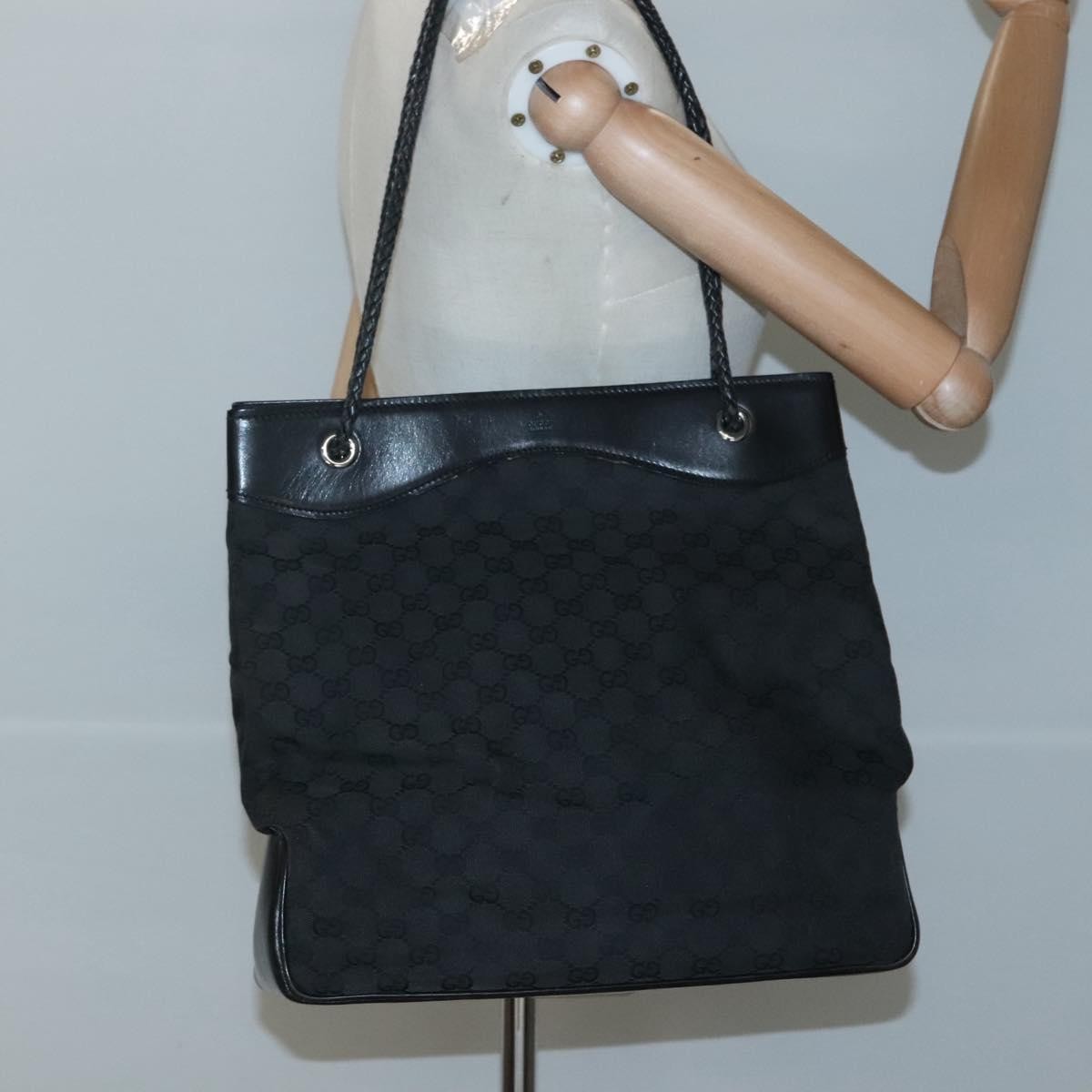 Gucci Gg Canvas Bag Canvas Black Canvas Tote Bag Bag
