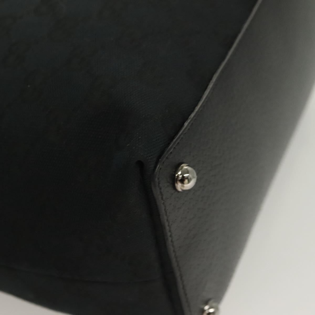 Gucci Eclipse Tote Gg Canvas Black Canvas Tote Bag Bag