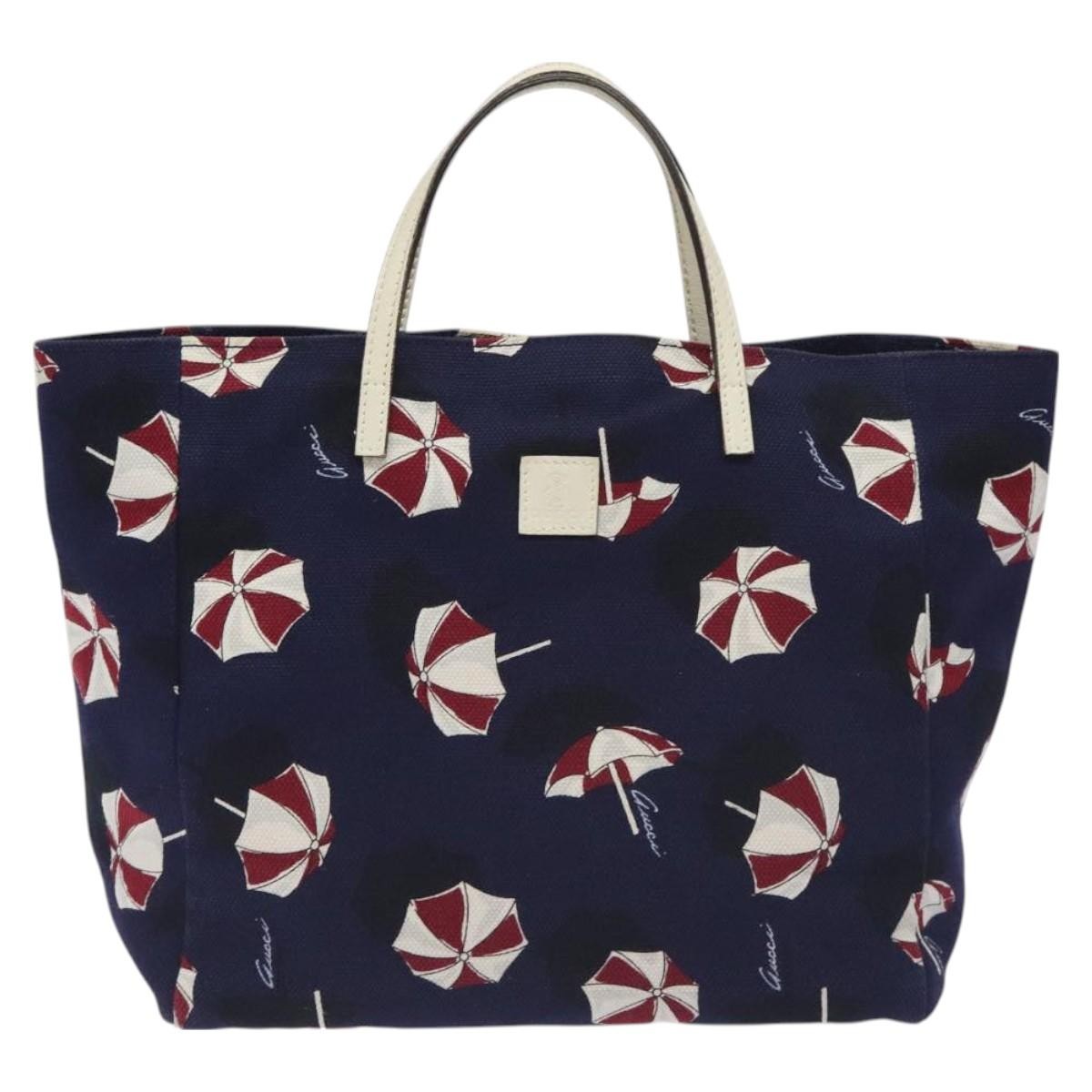 Gucci Open Tote (Outlet) Umbrella Canvas Purple Canvas Tote Bag Bag