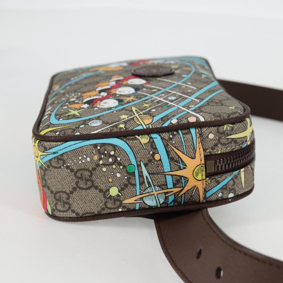 Gucci Disney Donald Duck Belt Bag Printed Gg Coated Canvas Beige Pvc Shoulder Bag Bag
