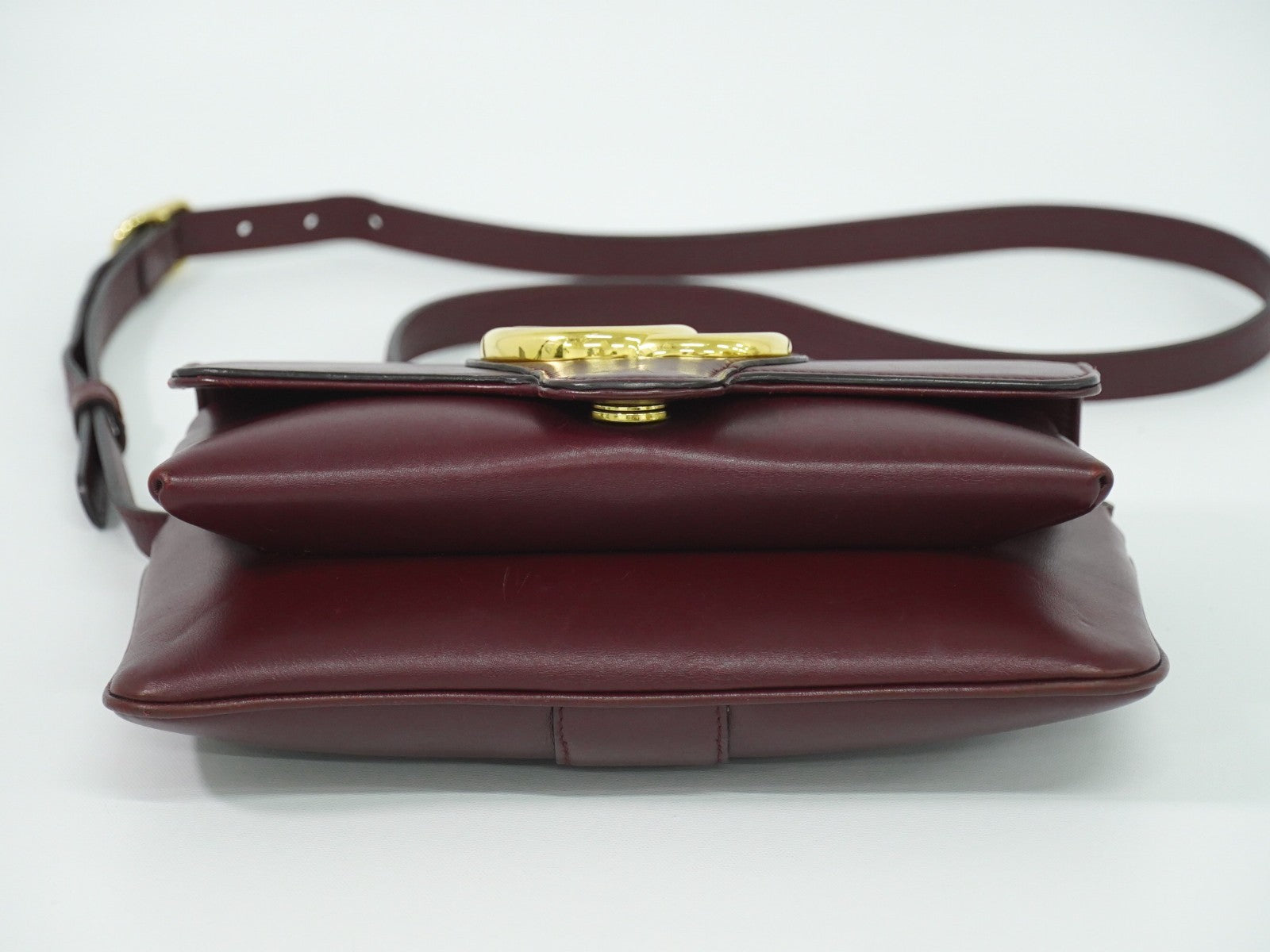 Gucci Arli Shoulder Bag Leather Burgundy Leather Bag