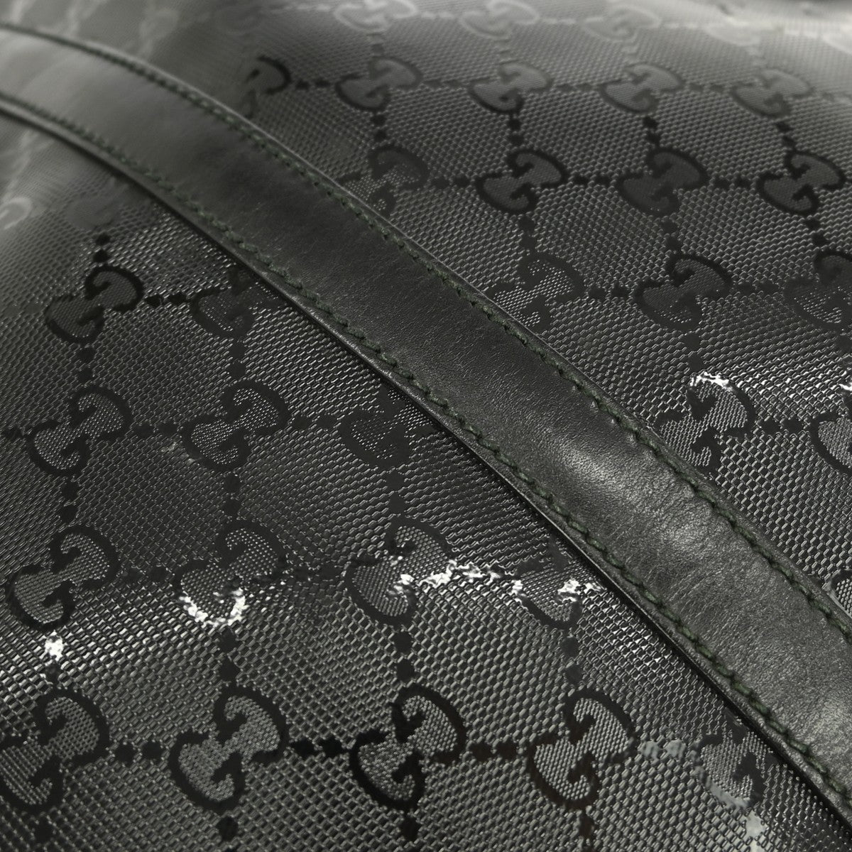 Gucci Convertible Briefcase Gg Imprime Black Canvas Travel Bag Bag
