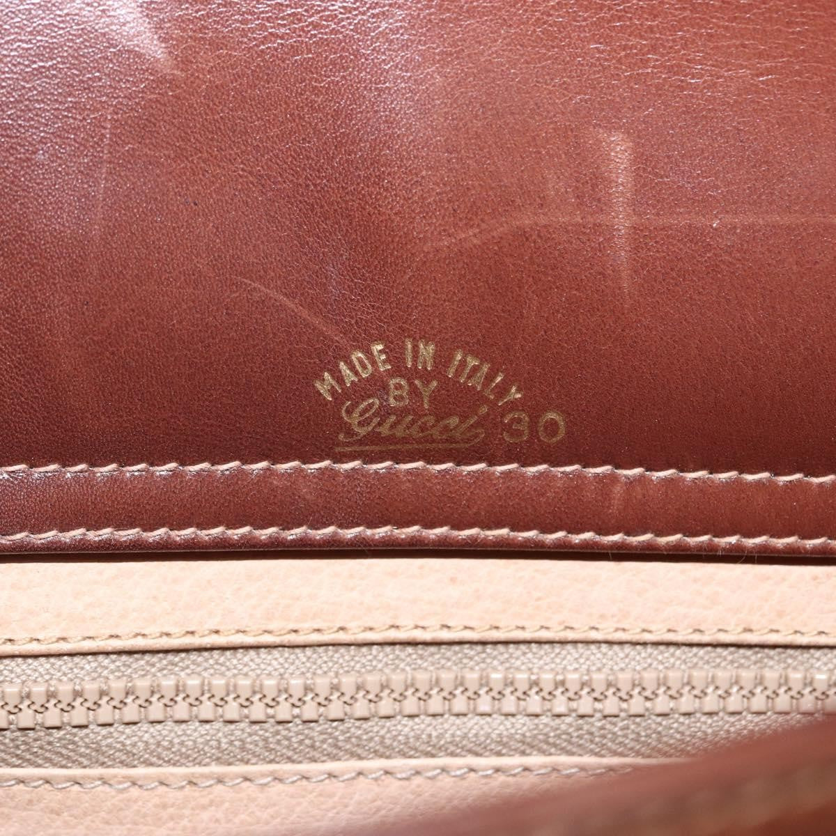 Gucci Sherry Line Shoulder Bag Leather Brown Leather Shoulder Bag Bag