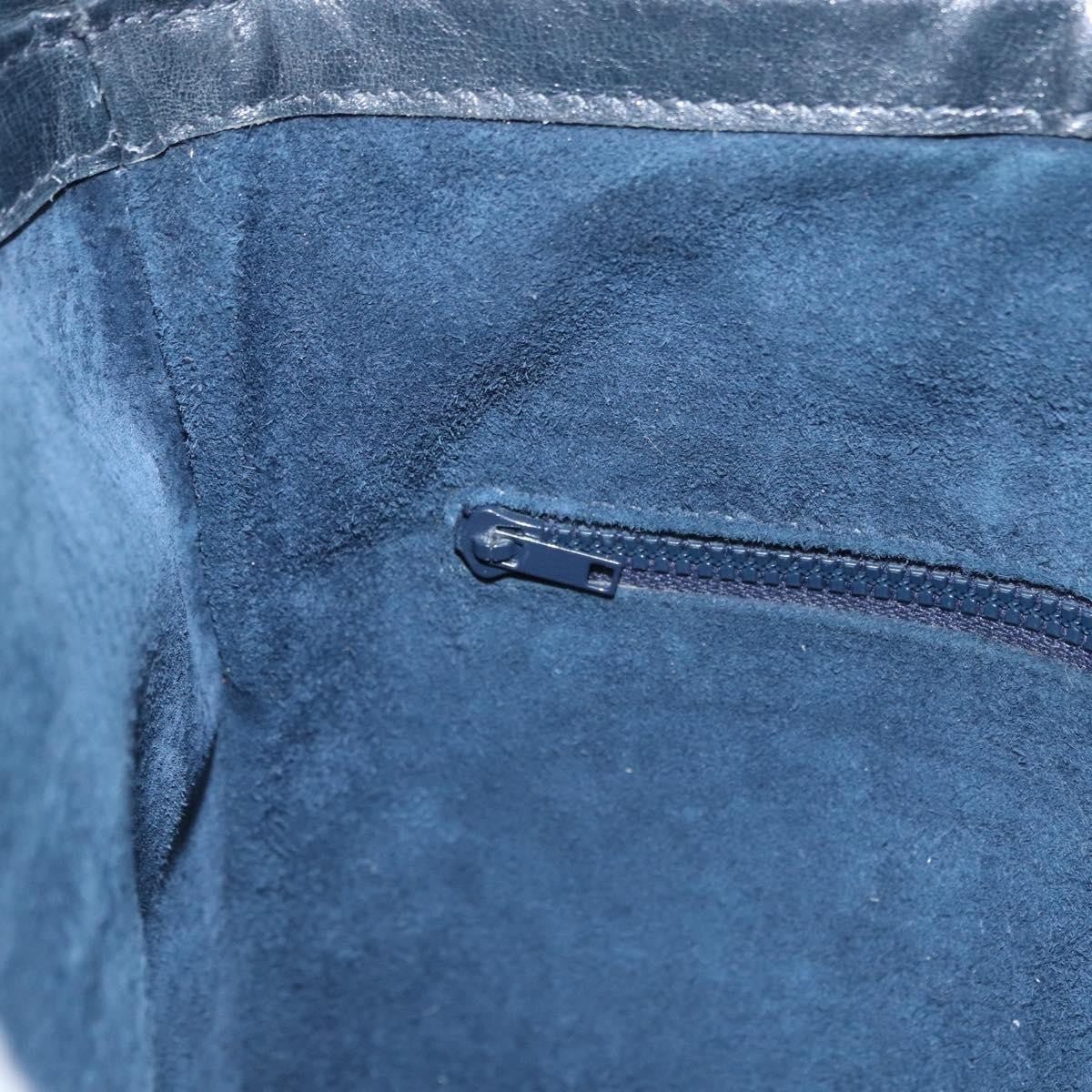 Gucci Sherry Line Shoulder Bag Suede Navy Suede Shoulder Bag Bag