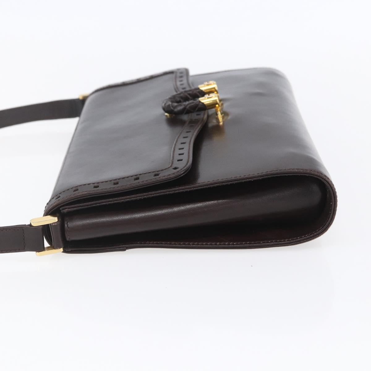 Gucci Shoulder Bag Leather Brown Leather Shoulder Bag Bag