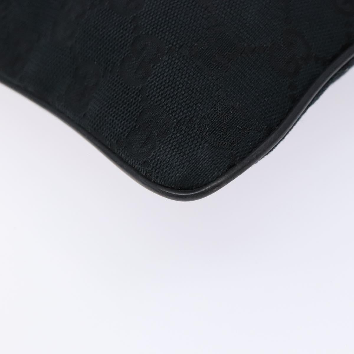 Gucci Web Strap Zip Messenger Bag Gg Canvas Black Canvas Shoulder Bag Bag