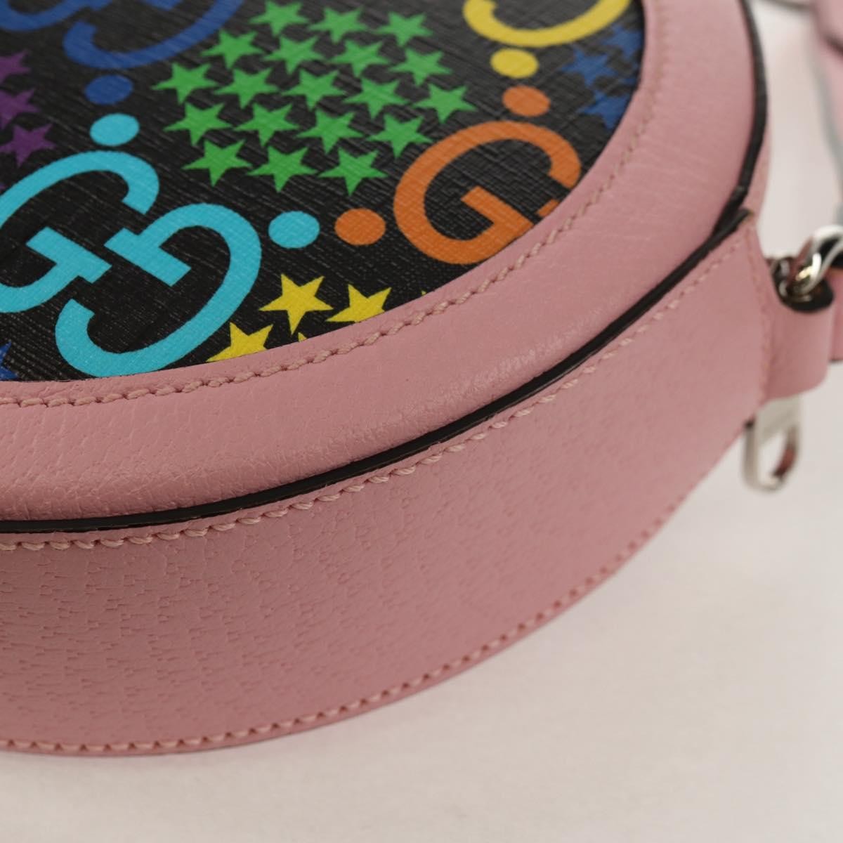 Gucci Round Shoulder Bag Psychedelic Print Gg Coated Canvas Multicolour Canvas Shoulder Bag Bag