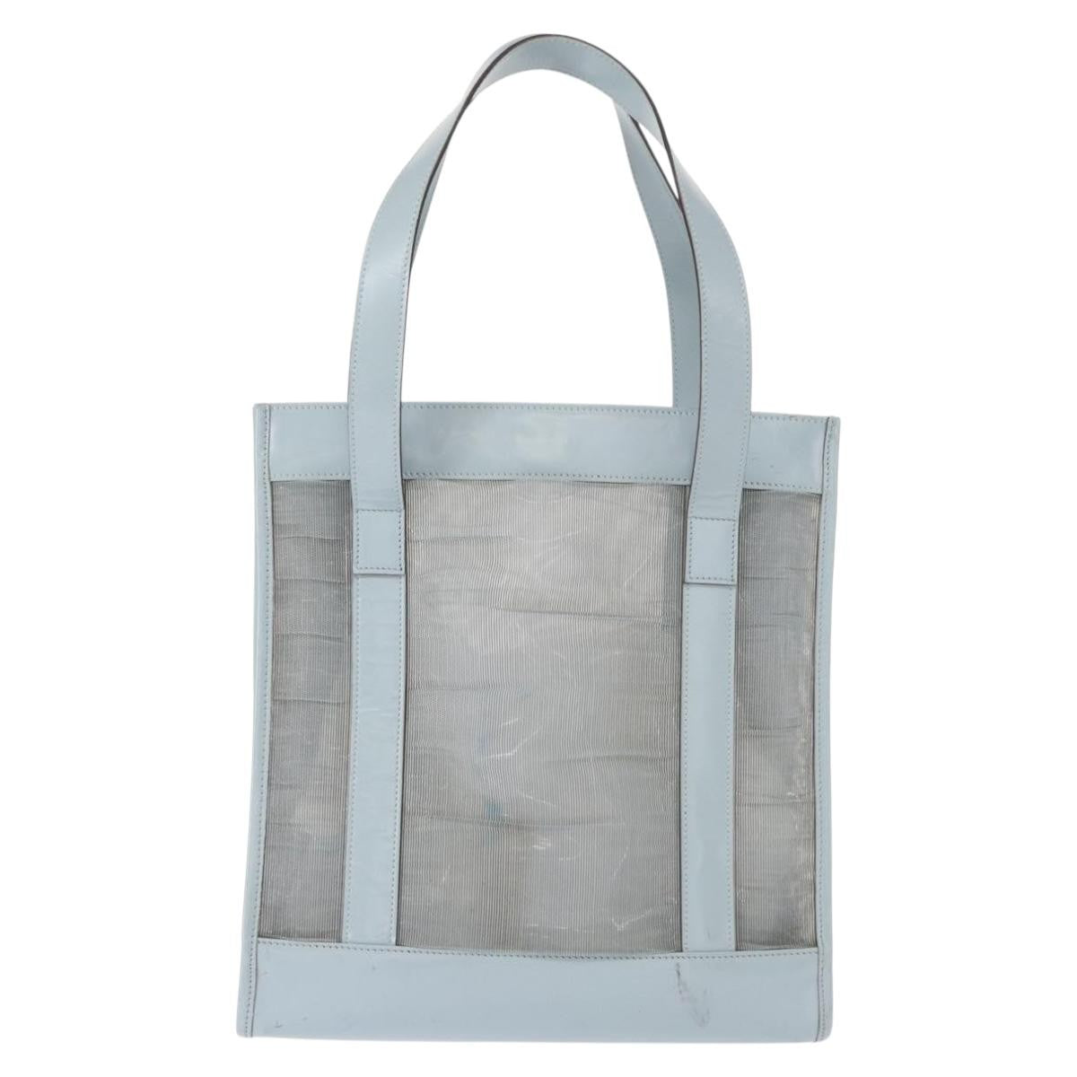 Gucci Tote Leather Blue Leather Tote Bag Bag