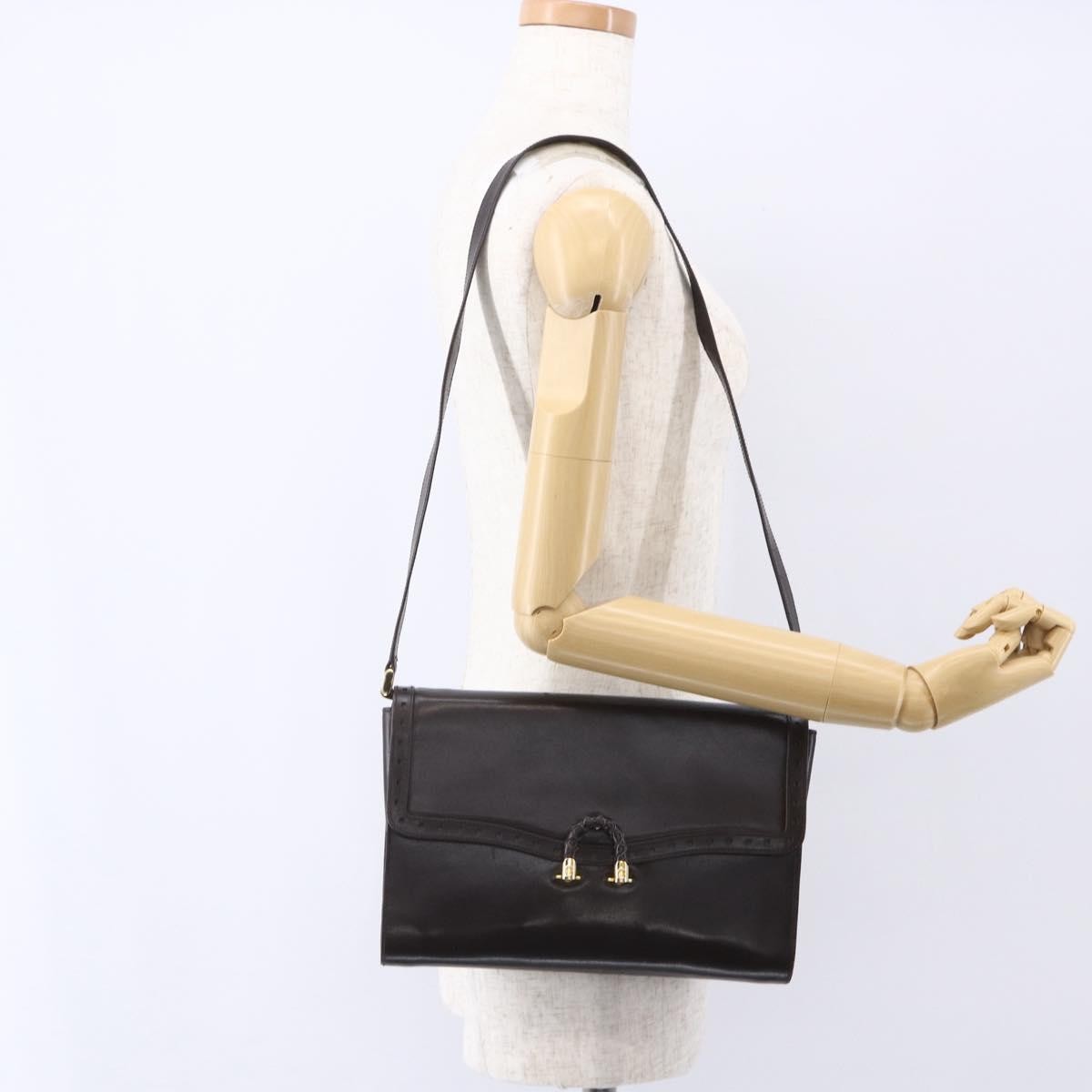 Gucci Shoulder Bag Leather Brown Leather Shoulder Bag Bag