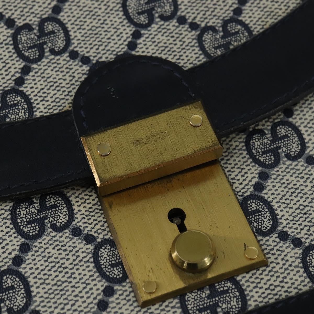 Gucci Gg Supreme Messenger Bag Gg Canvas Navy Pvc Shoulder Bag Bag