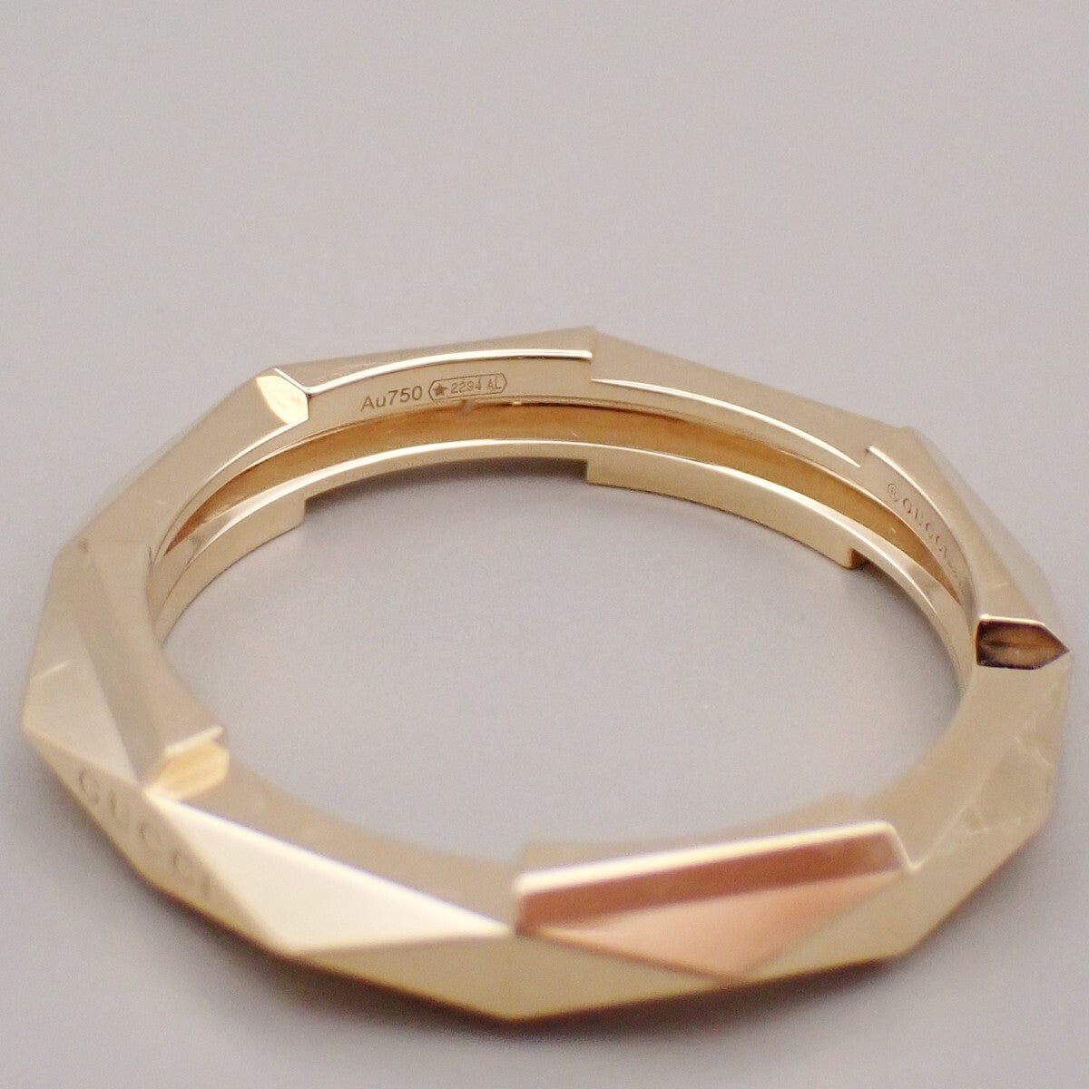 Gucci Link To Love Studded Ring 18K Yellow Gold Gold Yellow_Gold Jewelry