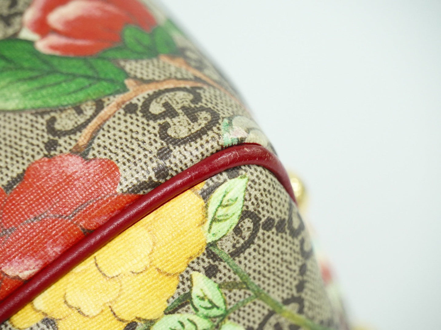 Gucci Convertible Boston Bag Tian Print Gg Coated Canvas Multicolour Canvas Handbag
