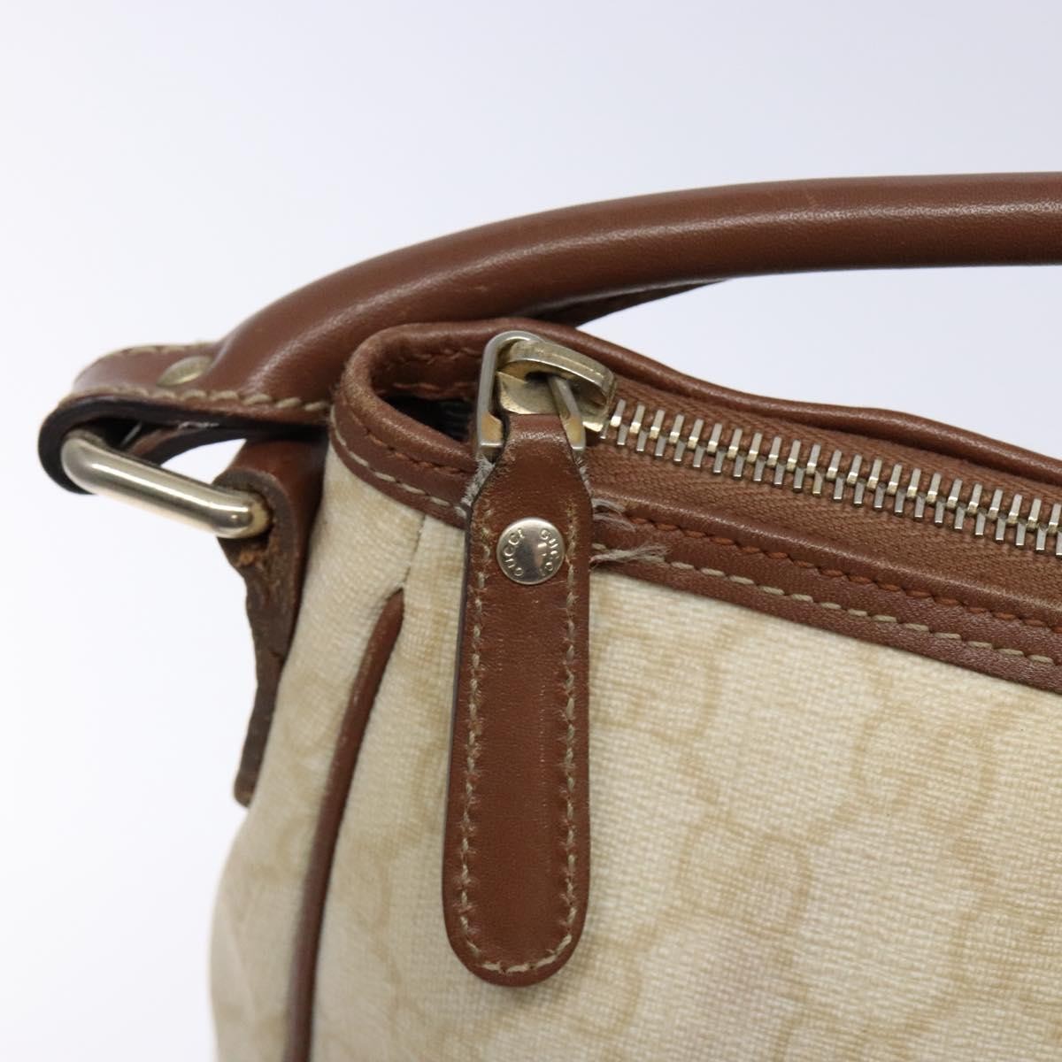 Gucci Gg Supreme Handbag Gg Canvas White Pvc Handbag