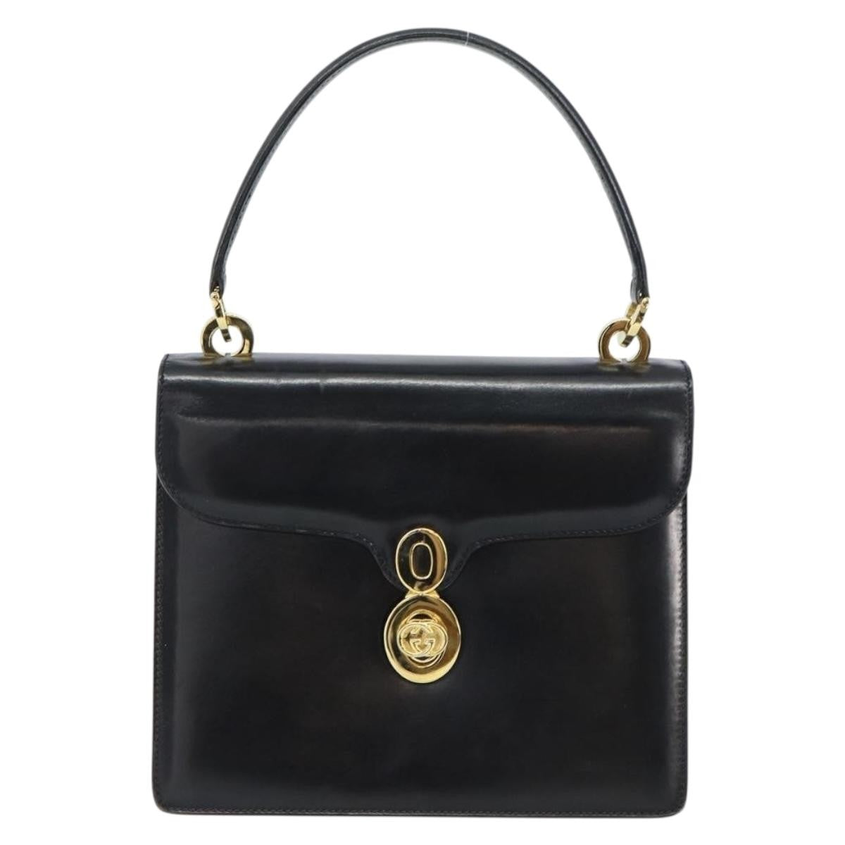 Gucci Handbag Leather Black Leather Handbag