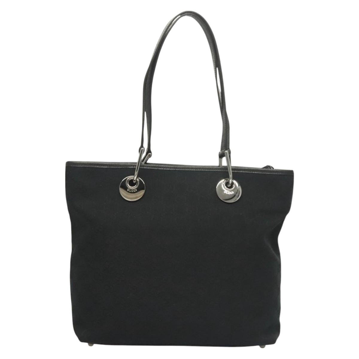 Gucci Eclipse Tote Gg Canvas Black Canvas Tote Bag Bag