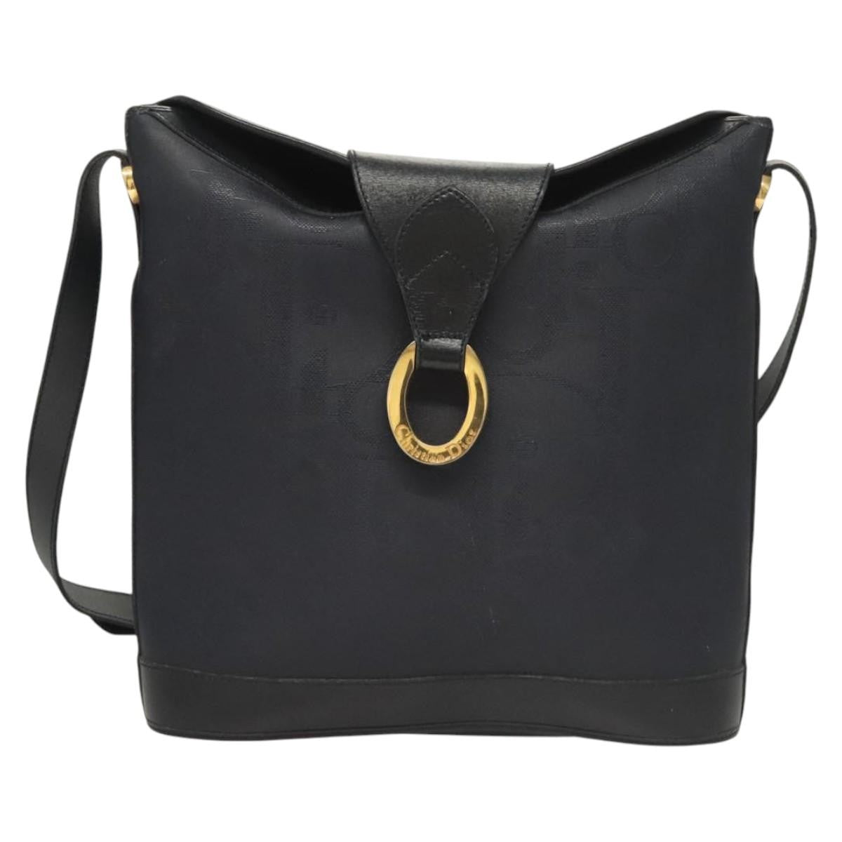 Dior Shoulder Bag Christian Trotter Bag 4 Canvas Blue Navy