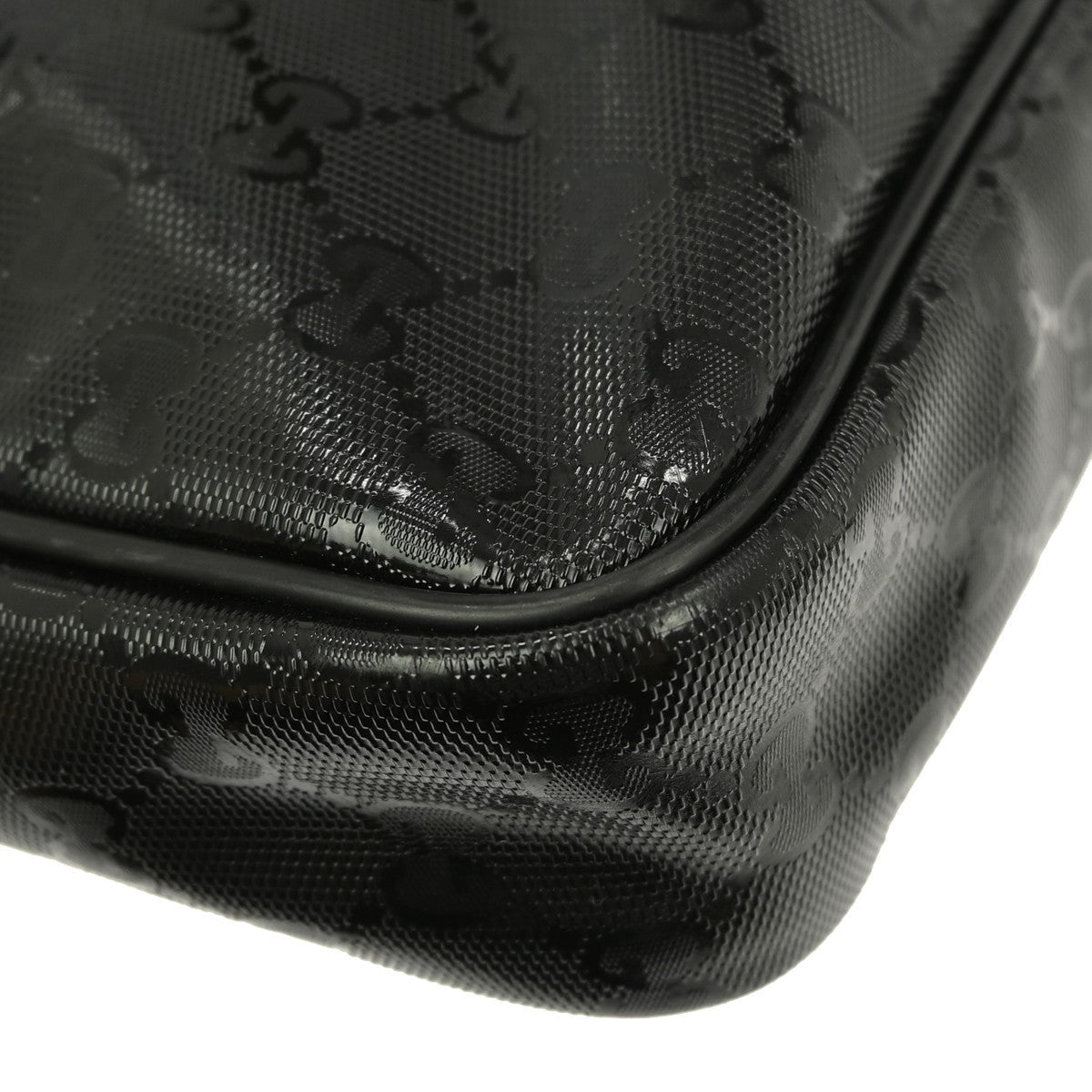 Gucci Convertible Briefcase Gg Imprime Black Canvas Travel Bag Bag