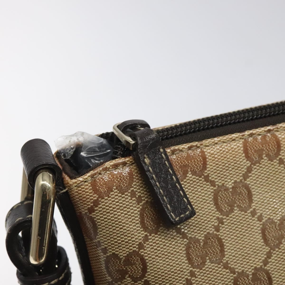 Gucci Flap Messenger Bag (Outlet) Gg Coated Canvas Beige Canvas Shoulder Bag Bag