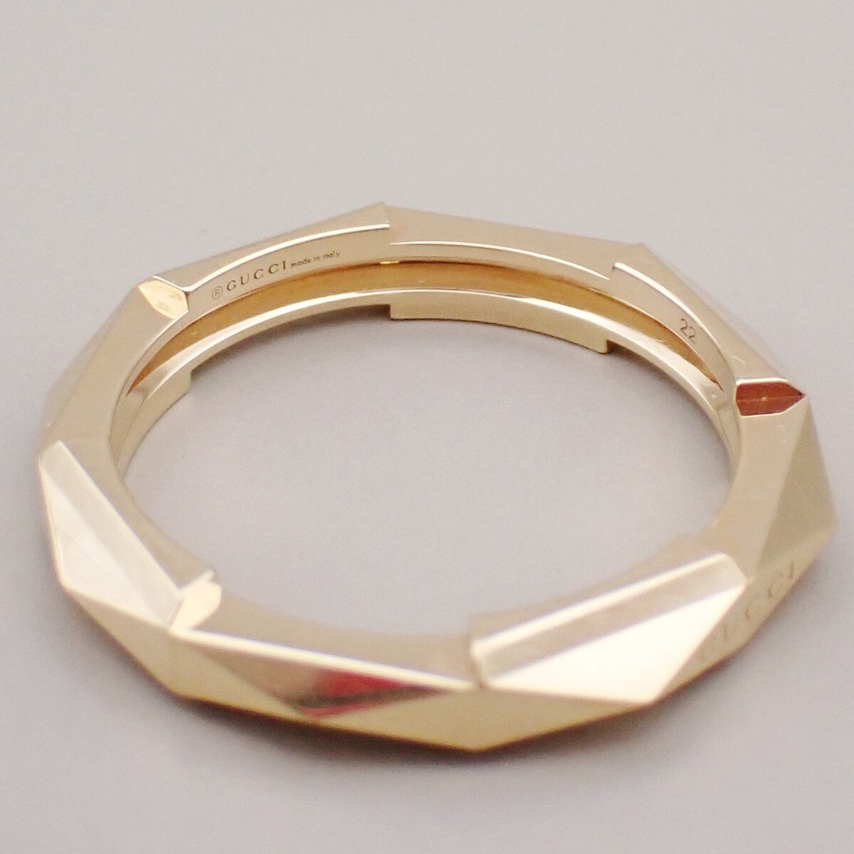 Gucci Link To Love Studded Ring 18K Yellow Gold Gold Yellow_Gold Jewelry