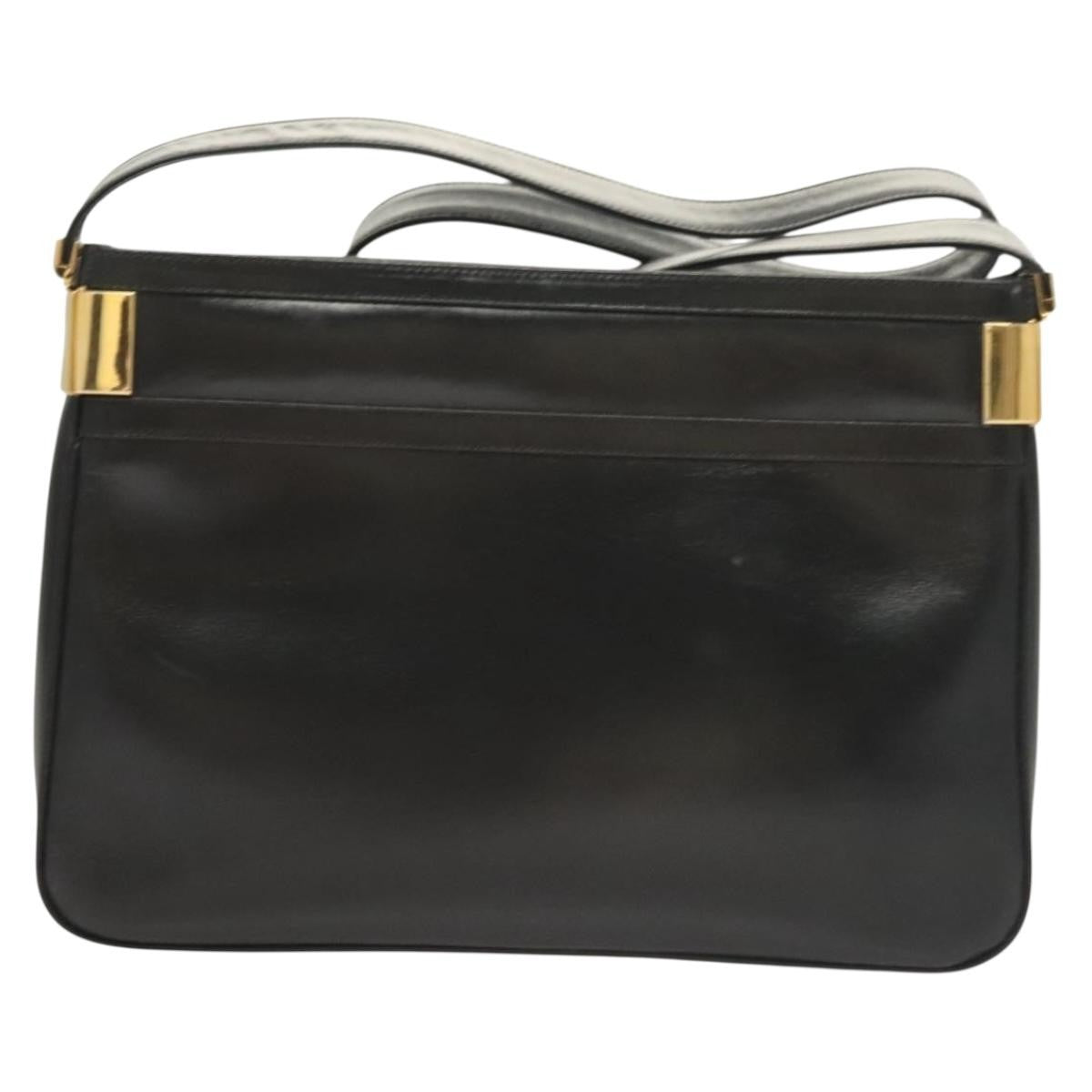 Gucci Shoulder Bag Leather Black Leather Shoulder Bag Bag
