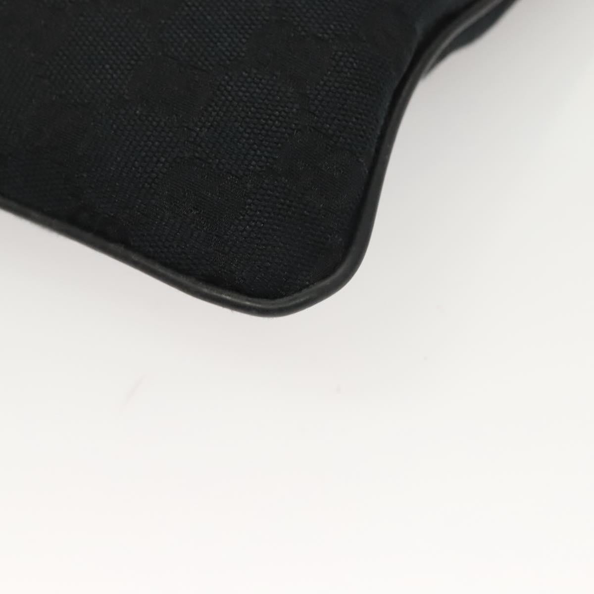 Gucci Web Strap Zip Messenger Bag Gg Canvas Black Canvas Shoulder Bag Bag