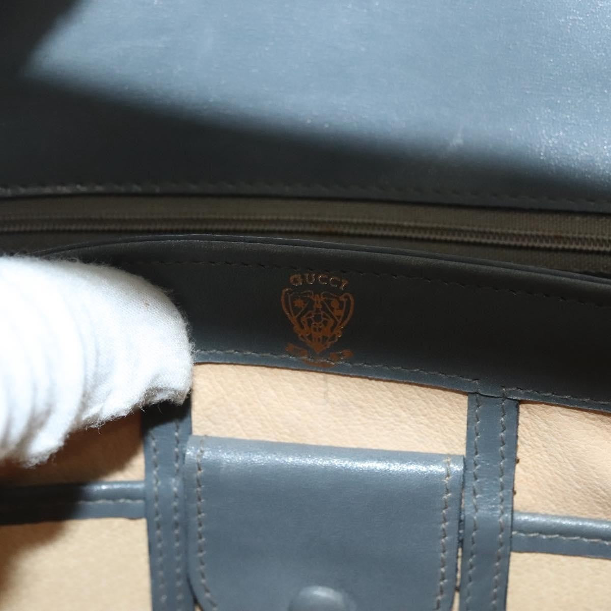Gucci 1973 Top Handle Bag Leather Gray Leather Handbag