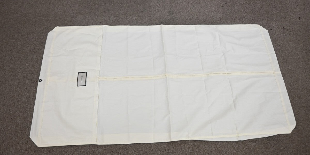 Gucci Garment Cases Canvas And Cotton Beige Canvas Bag