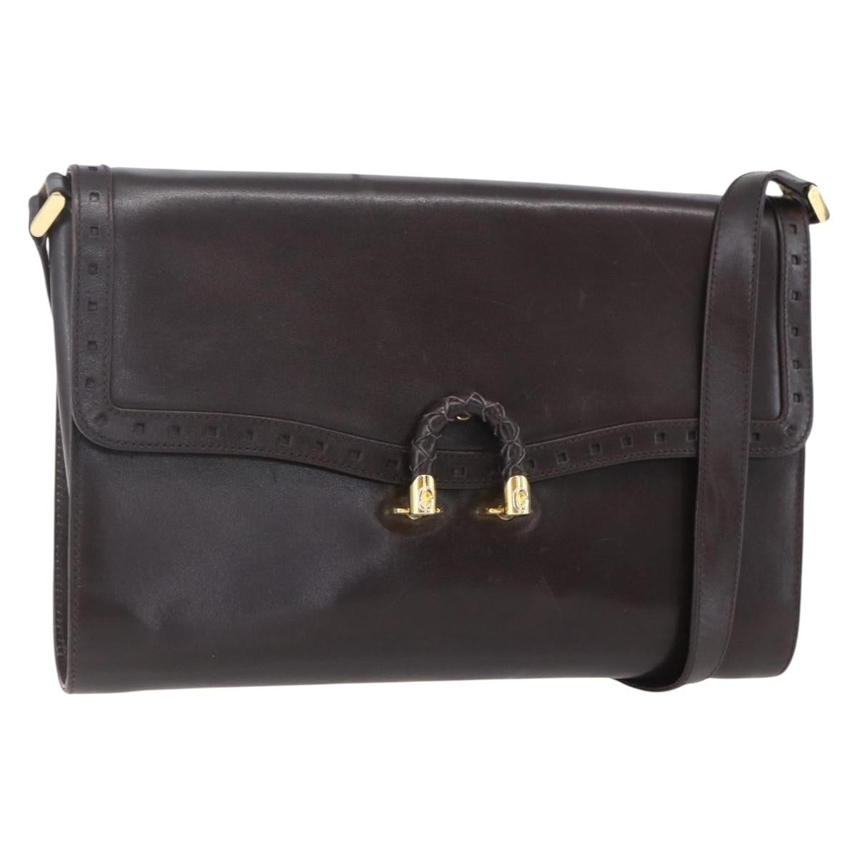 Gucci Shoulder Bag Leather Brown Leather Shoulder Bag Bag