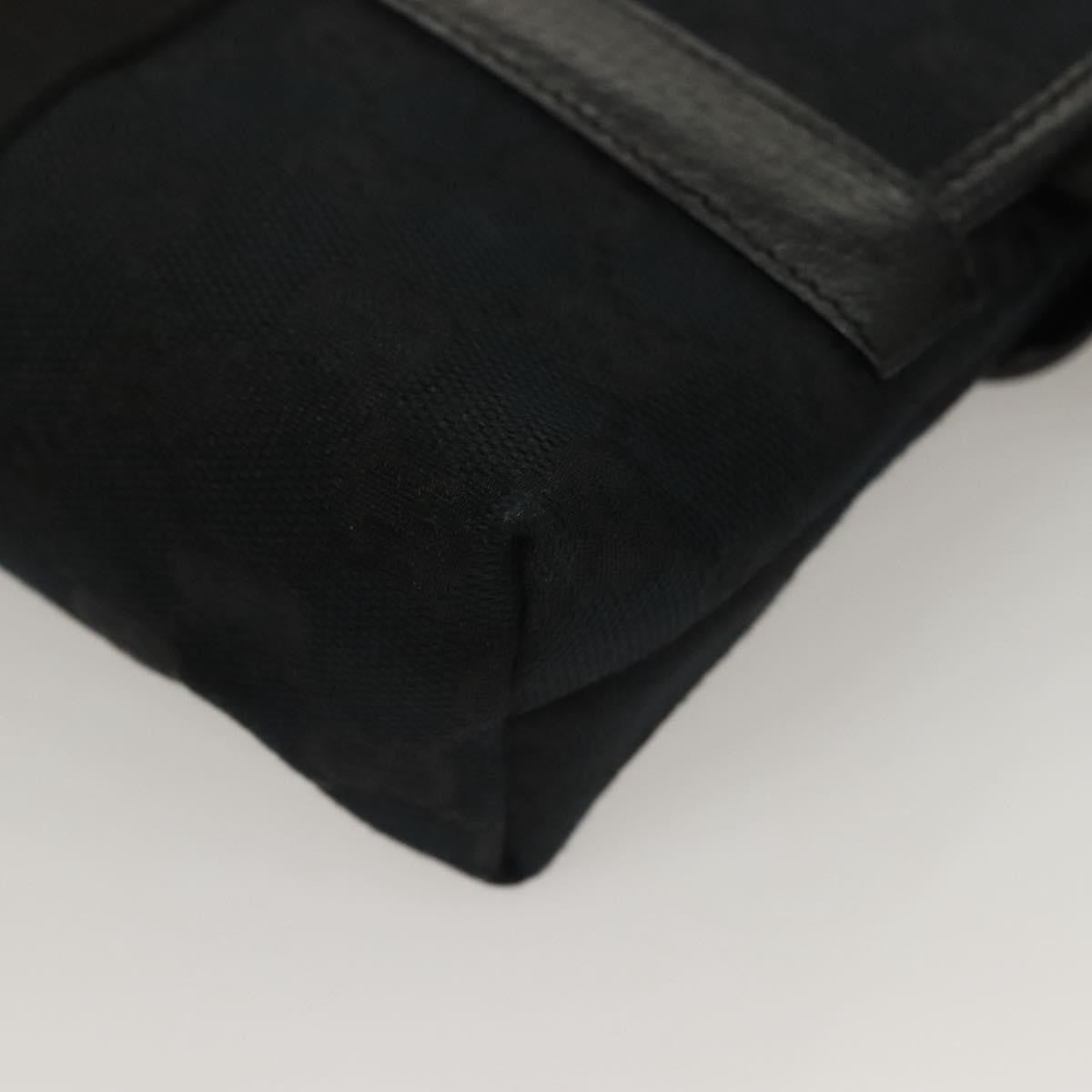 Gucci Buckle Belt Bag Gg Canvas Black Canvas Bag