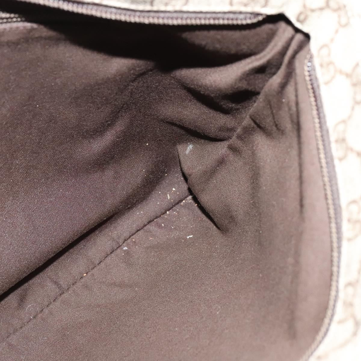 Gucci Zip Top Messenger Bag Gg Coated Canvas Beige Canvas Shoulder Bag Bag