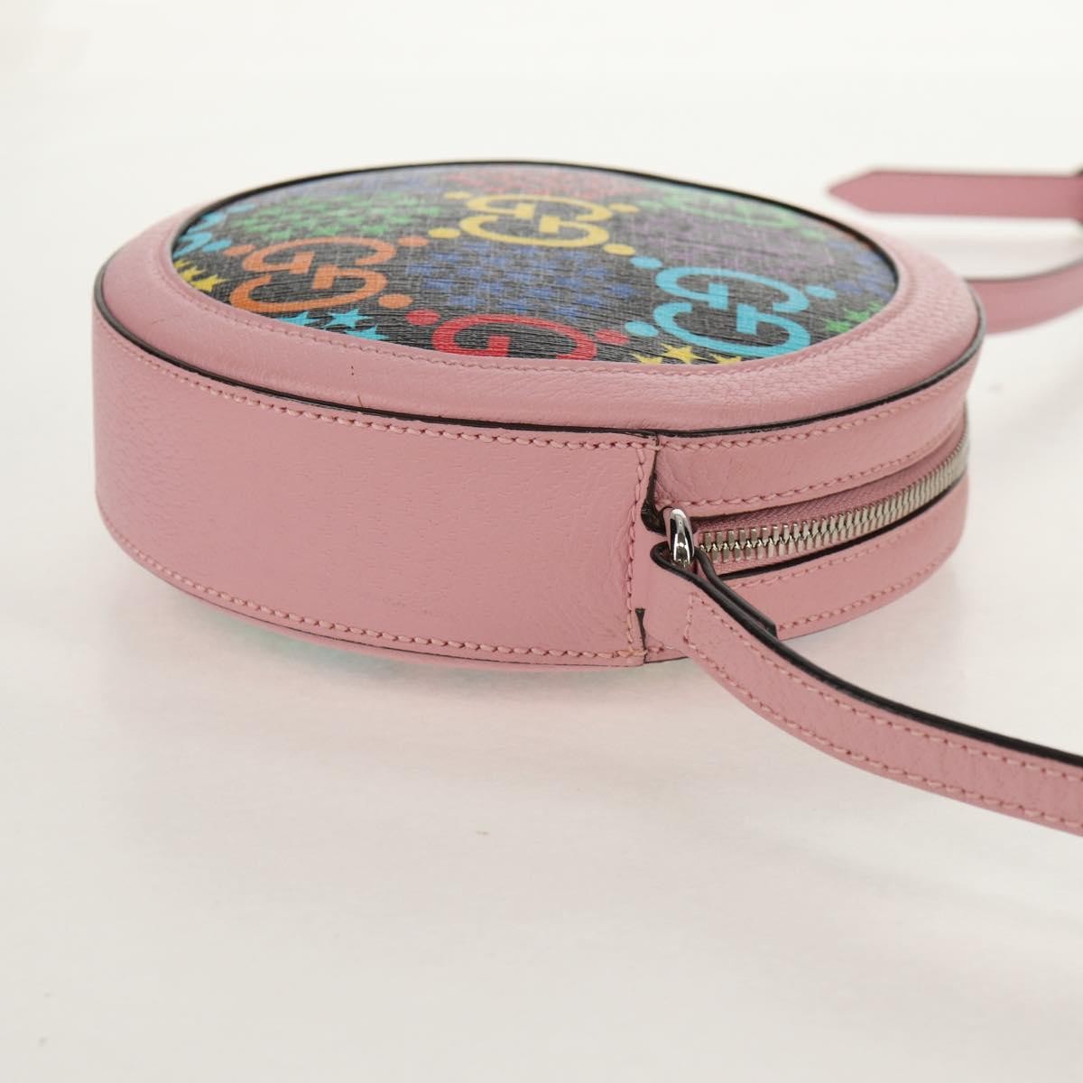 Gucci Round Shoulder Bag Psychedelic Print Gg Coated Canvas Multicolour Canvas Shoulder Bag Bag