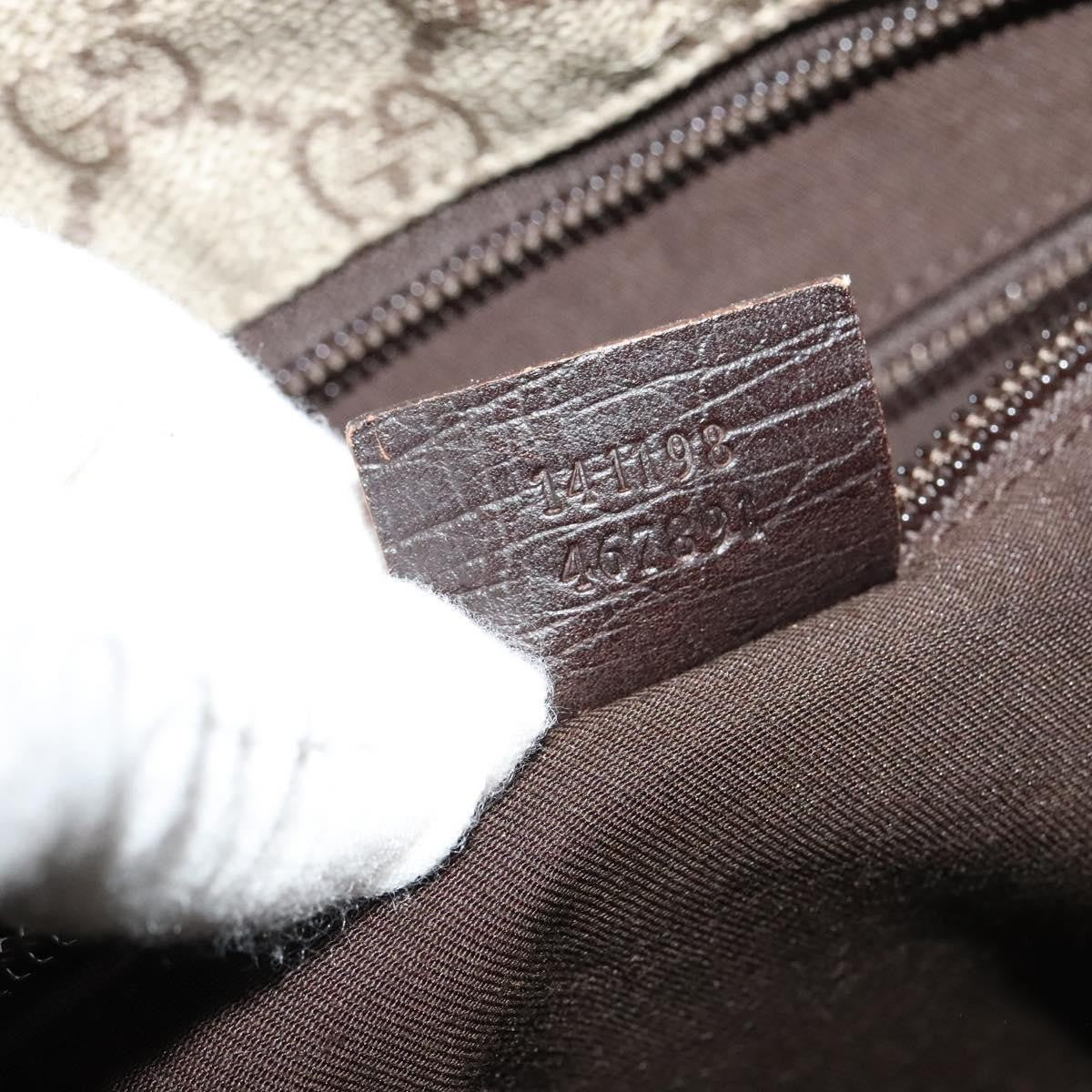 Gucci Zip Top Messenger Bag Gg Coated Canvas Beige Canvas Shoulder Bag Bag