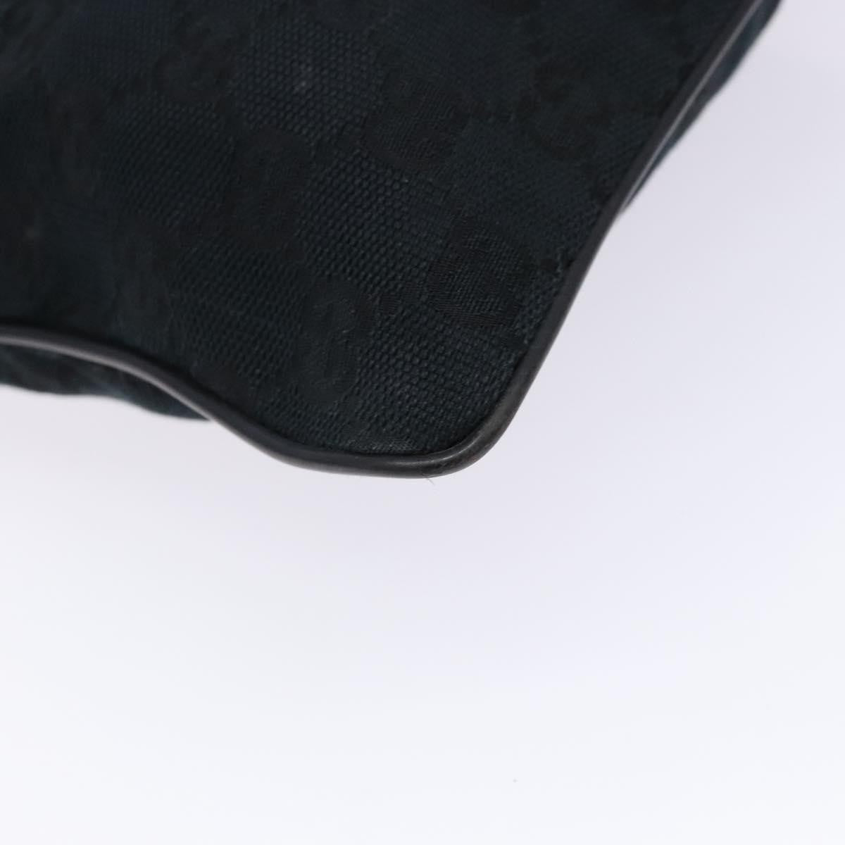 Gucci Web Strap Zip Messenger Bag Gg Canvas Black Canvas Shoulder Bag Bag