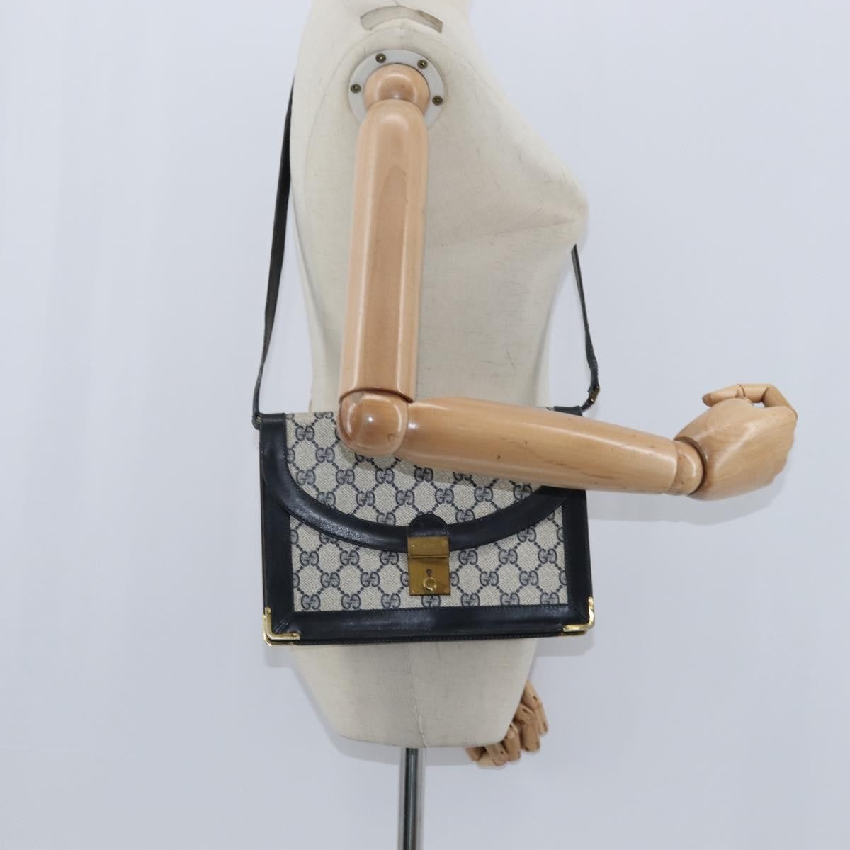 Gucci Gg Supreme Messenger Bag Gg Canvas Navy Pvc Shoulder Bag Bag