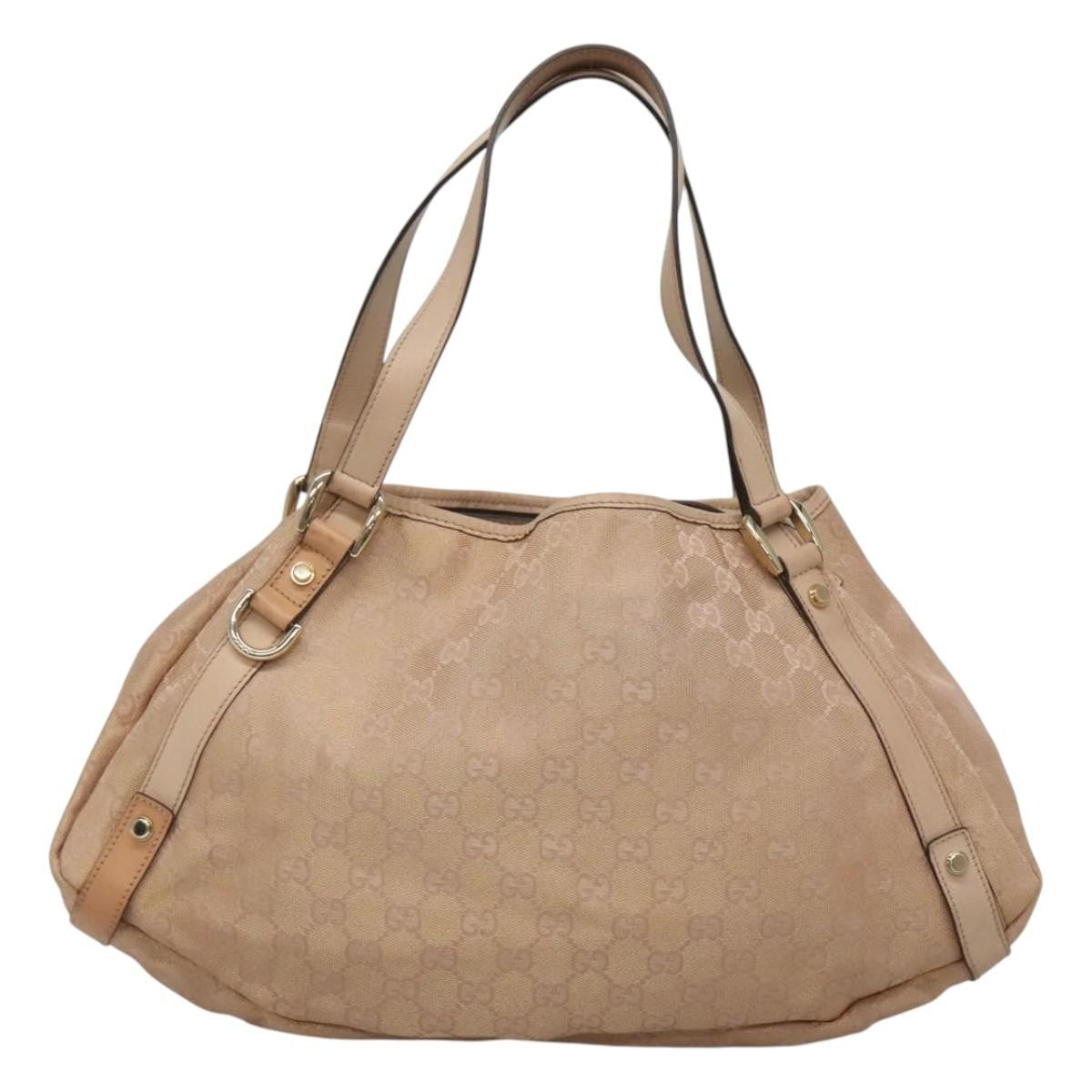 Gucci Abbey Shoulder Bag Gg Canvas Beige Canvas Tote Bag Bag